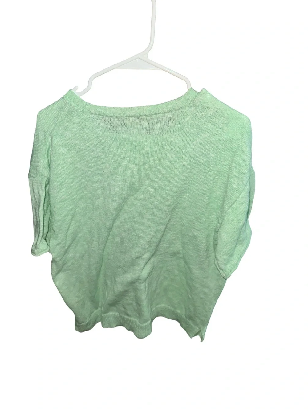 J. Crew Pastel Mint Short-Sleeve Knit Top